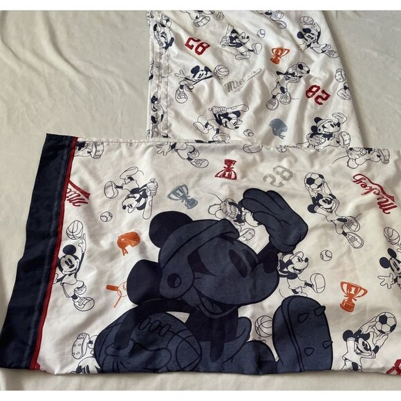 Disney Mickey Mouse Sports Twin Flat Sheet & Pillowcase Set - Picture 1 of 12